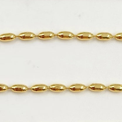 WT-BFN061 Wholesale Newest Design 18k Real Gold Plated Bamboo Beads Resist Tarnishable Metal Jewelry Chain Necklace for Pendants
