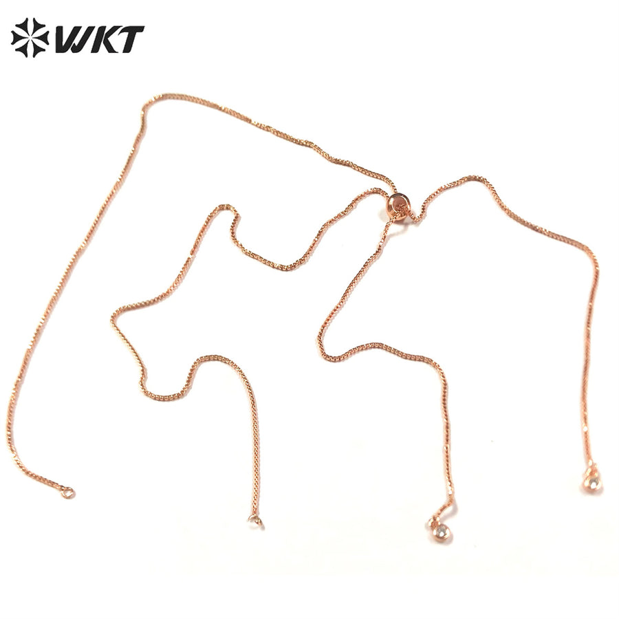WT-BFN041 30inch Length Gold Chain With 18k Gold Plated Yellow Brass Chain Exquisite and Compact Link Chain for Paty