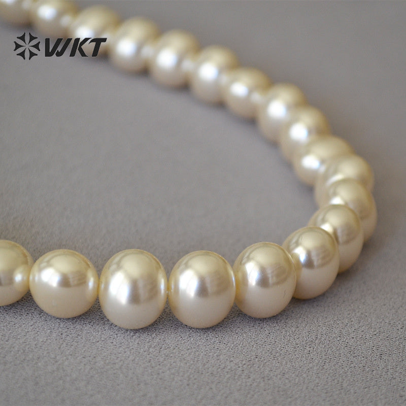 WT-JN177 French Elegant Pearl Necklaces Full Strings and Other Large Pearl Necklaces Women's Jewelry Natural Pearl Necklaces