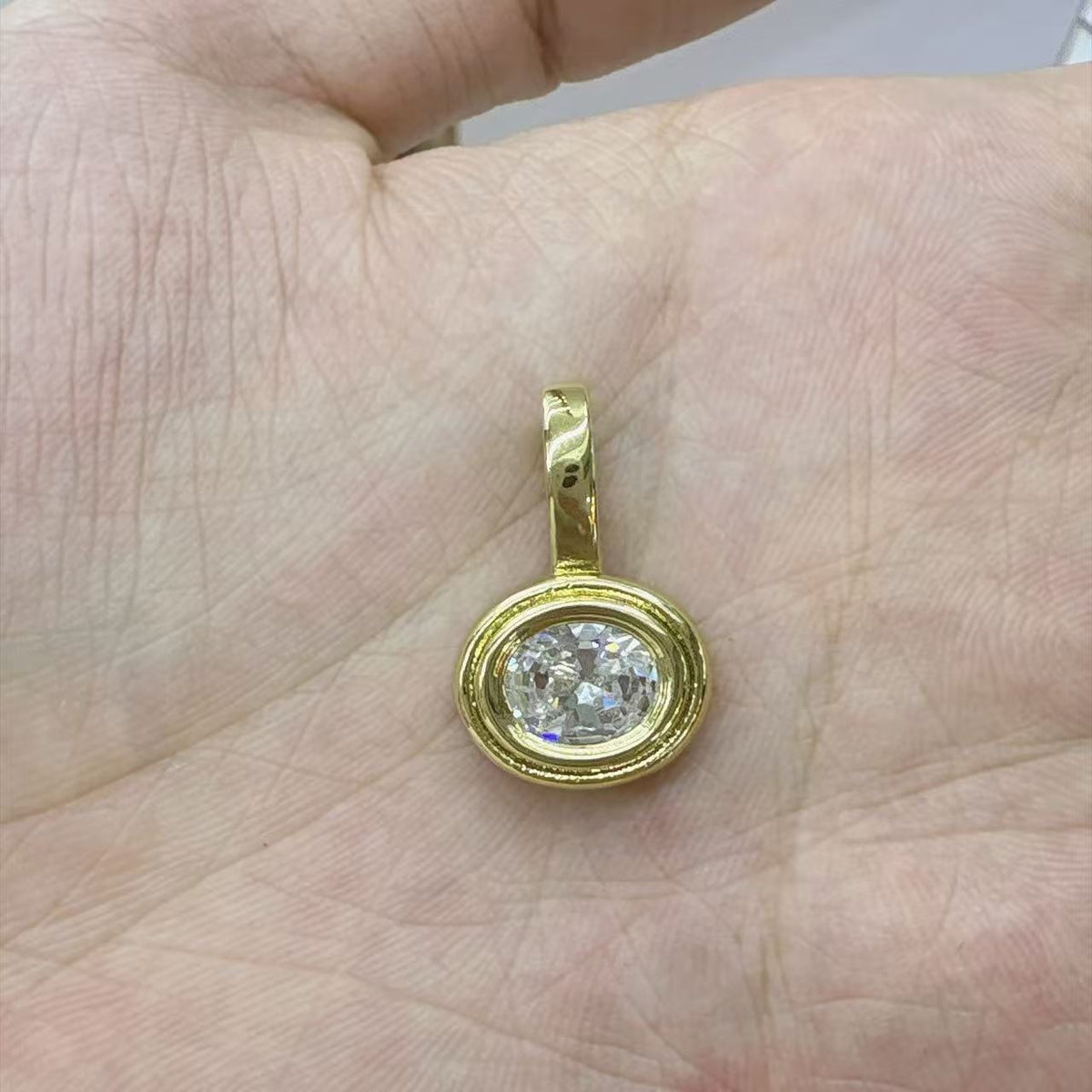 WT-MP334 High Quality Wholesale Round Square Heart Shape White Zircon Tiny Gold Pendants As Handmade Jewelry Accessories