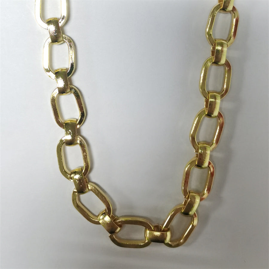 WT-BC171 Personality Fashion Wild Gorgeous 18k Real Gold Plated Metal Chain for Men & Women Jewelry Accessories Wholesale