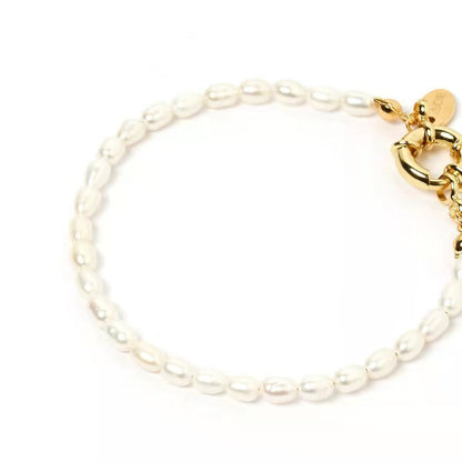 WT-MPB039 WKT New Design Gorgeous Natural Pearl Beads Bracelet Gold Plated Adjustable Fine Jewelry Pearl Bracelet for Women