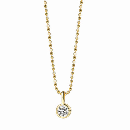 WT-MN1004 Newest Trendy 18K Gold Plated Cubic Zircon Heart Round Little Pendant Necklace As Women Elegant Jewelry Accessory