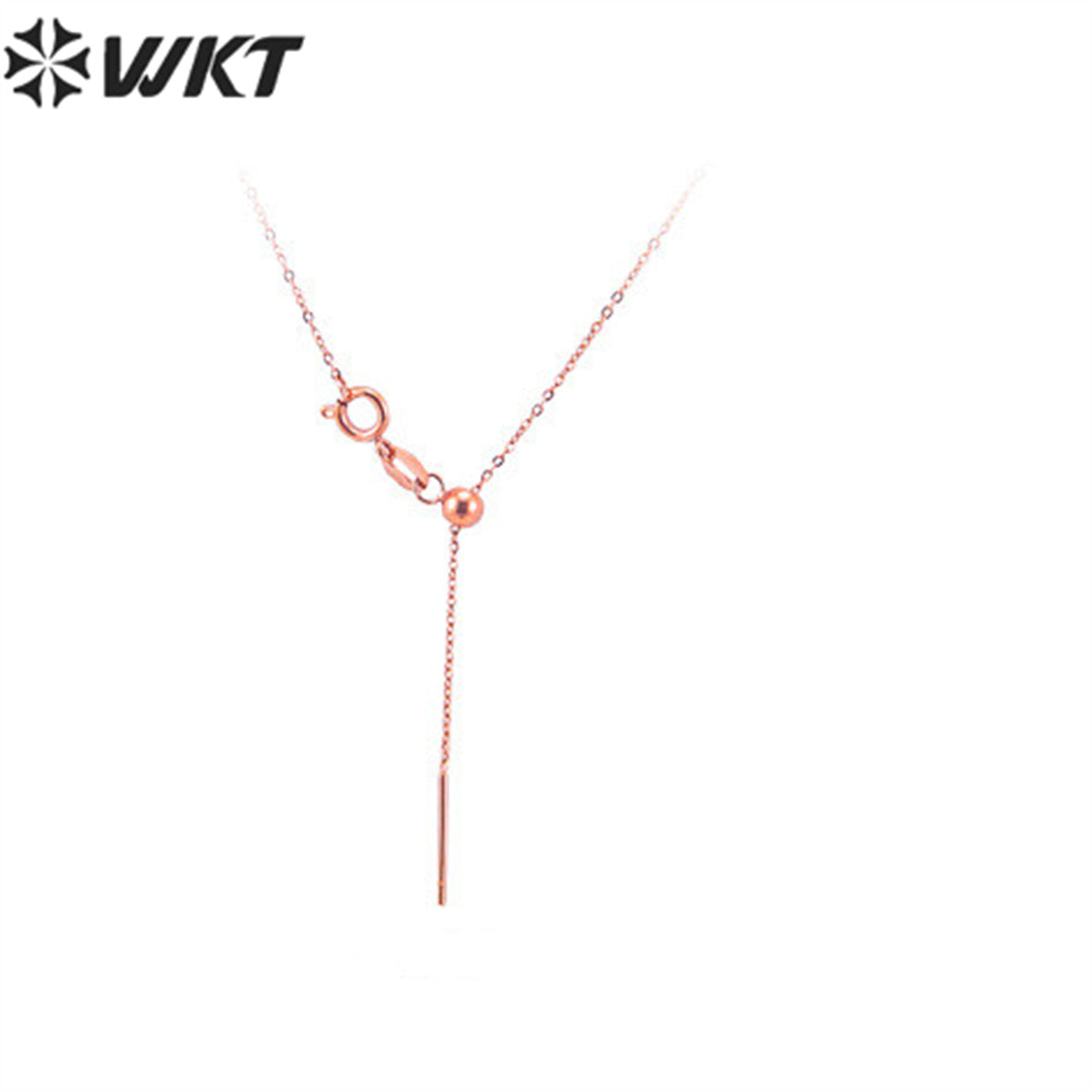 WT-JFN05 Women Resist Tarnishable 30inch Long Gold Plated Adjustable Fix Link Chain Necklace for Jewelry Pendant Chain