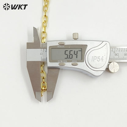 WT-BC177 Popular Fashion Loose Chain Simple Zinc Alloy With Gold Plated Brass Chain For Bracelet & Necklace Jewelry Making