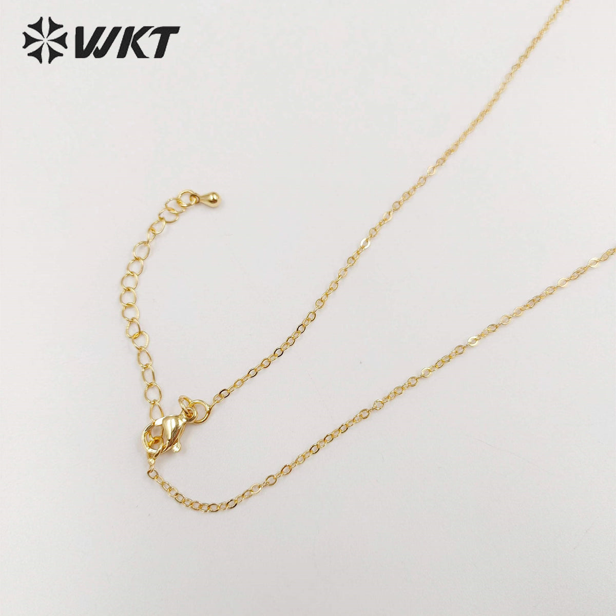 WT-N470 Fashion Double Bails Natural Abalone Horn Necklace 18k Gold Plated Shell Horn Women Necklace With 18 Inch Chain