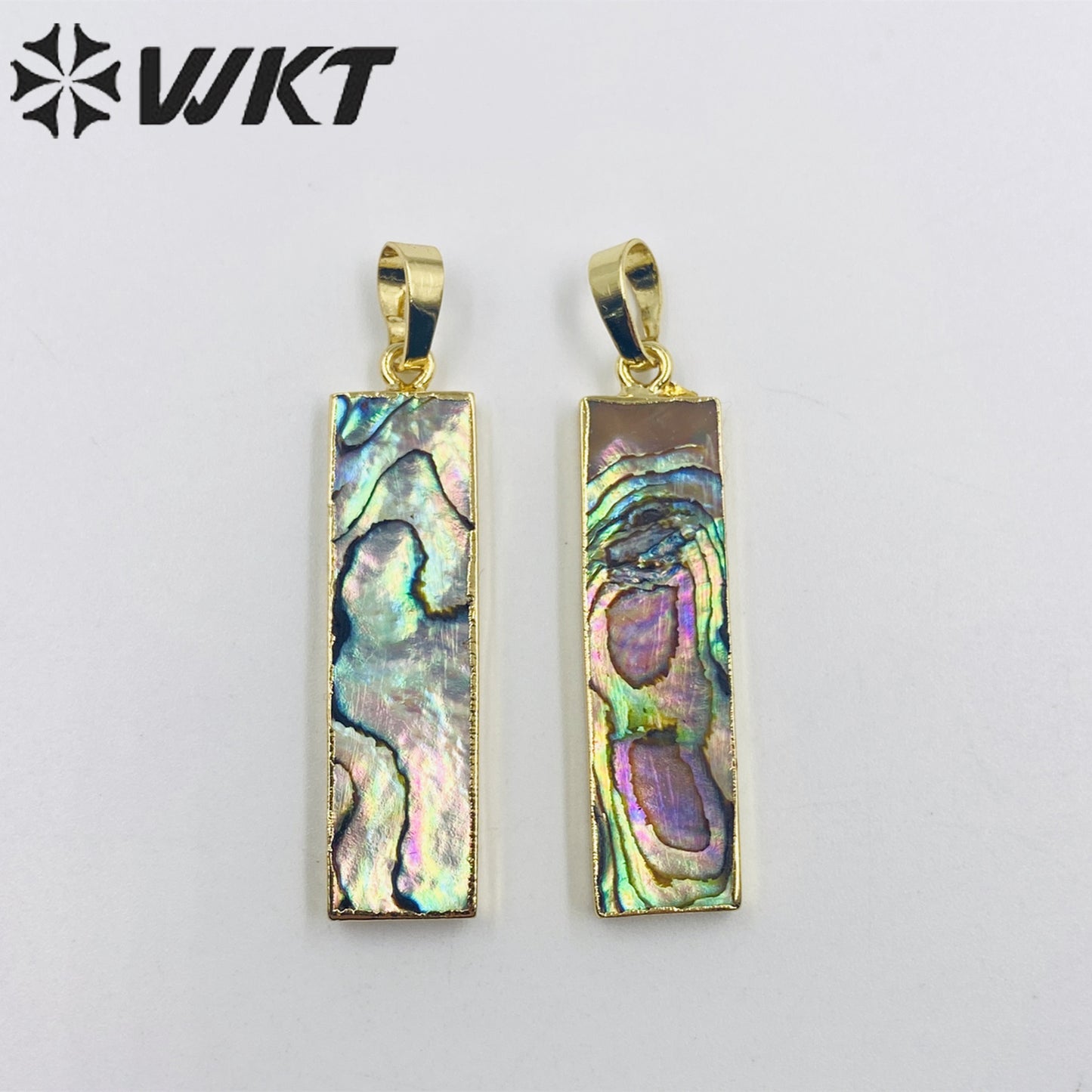 WT-P1165 Wholesale Hot Sale High Quality Vintage Pendant Natural Abalone Gemstone Pendant Accessory for Necklace