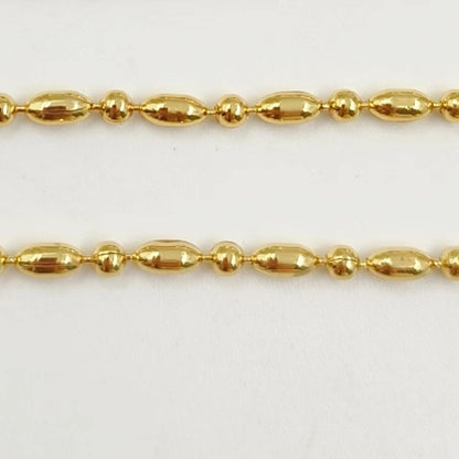 WT-BFN061 Wholesale Newest Design 18k Real Gold Plated Bamboo Beads Resist Tarnishable Metal Jewelry Chain Necklace for Pendants