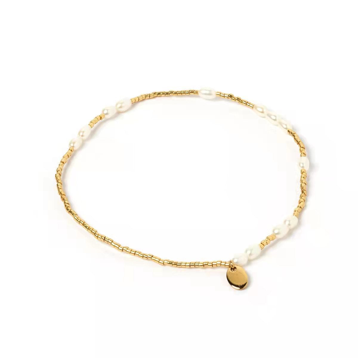 WT-MPB040 WKT Fashion Jewelry Gorgeous Natural Pearl Flexible Bracelet Gold Adjustable Fine Jewelry Pearl Bracelet for Women