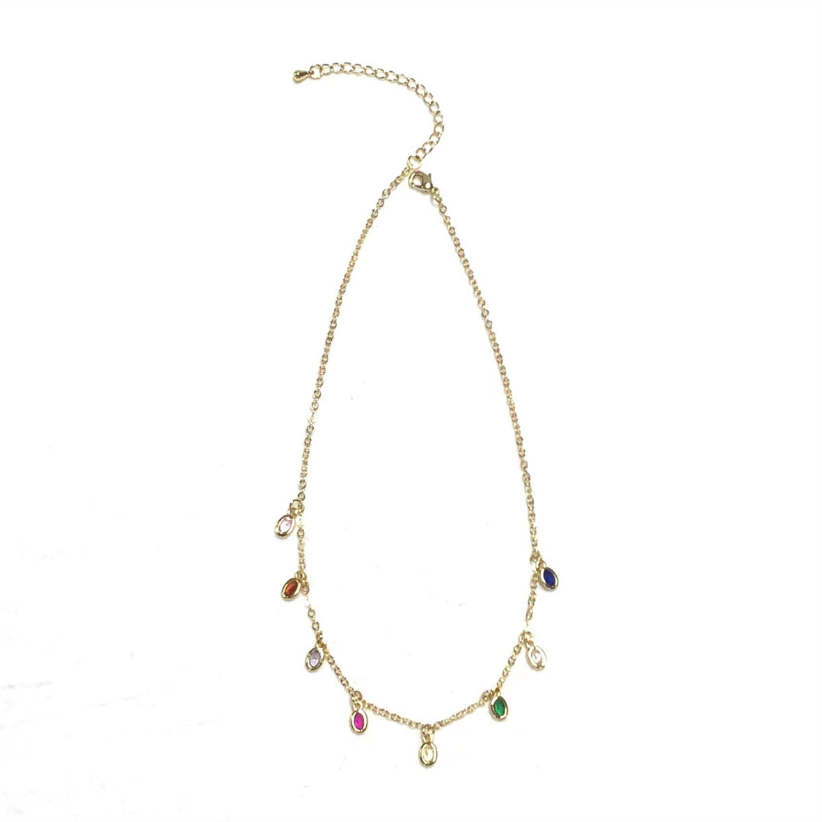 WT-BFN028 WKT Popular Trendy Fashion Sexy Choker Necklace for Women Shiny Cubic Zircon Luxury Necklace Jewelry Gift