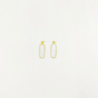 WT-P1242 WKT Wholesale New Coming Fashion Abalone Shell Pendant Feather Shape Gorgeous Shell Pendant