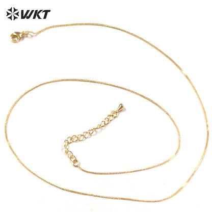 WT-N1035 WKT New Necklace Fashion Jewelry Best Electroplated Resist Tarnishable Brass Necklace Chain