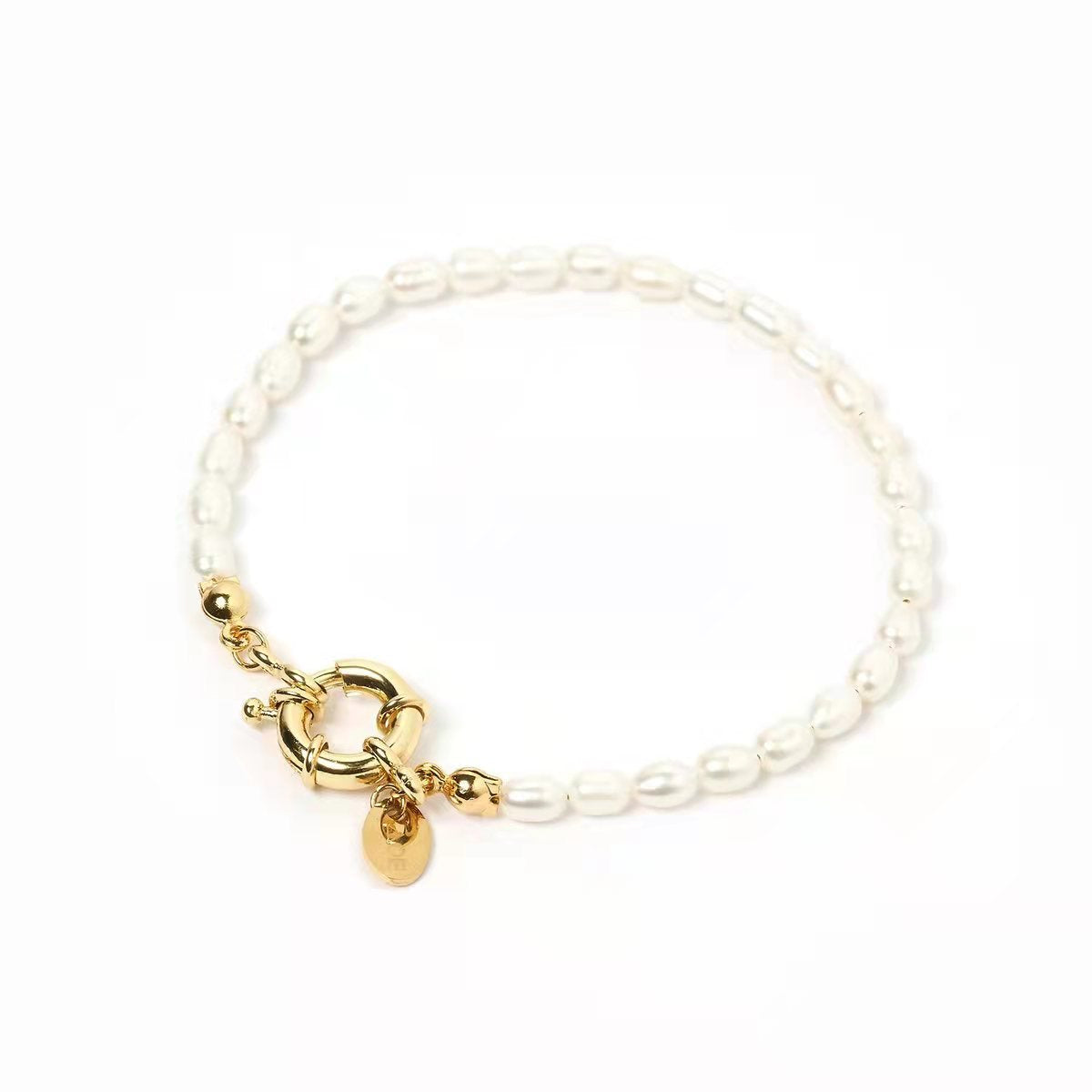 WT-MPB039 WKT New Design Gorgeous Natural Pearl Beads Bracelet Gold Plated Adjustable Fine Jewelry Pearl Bracelet for Women