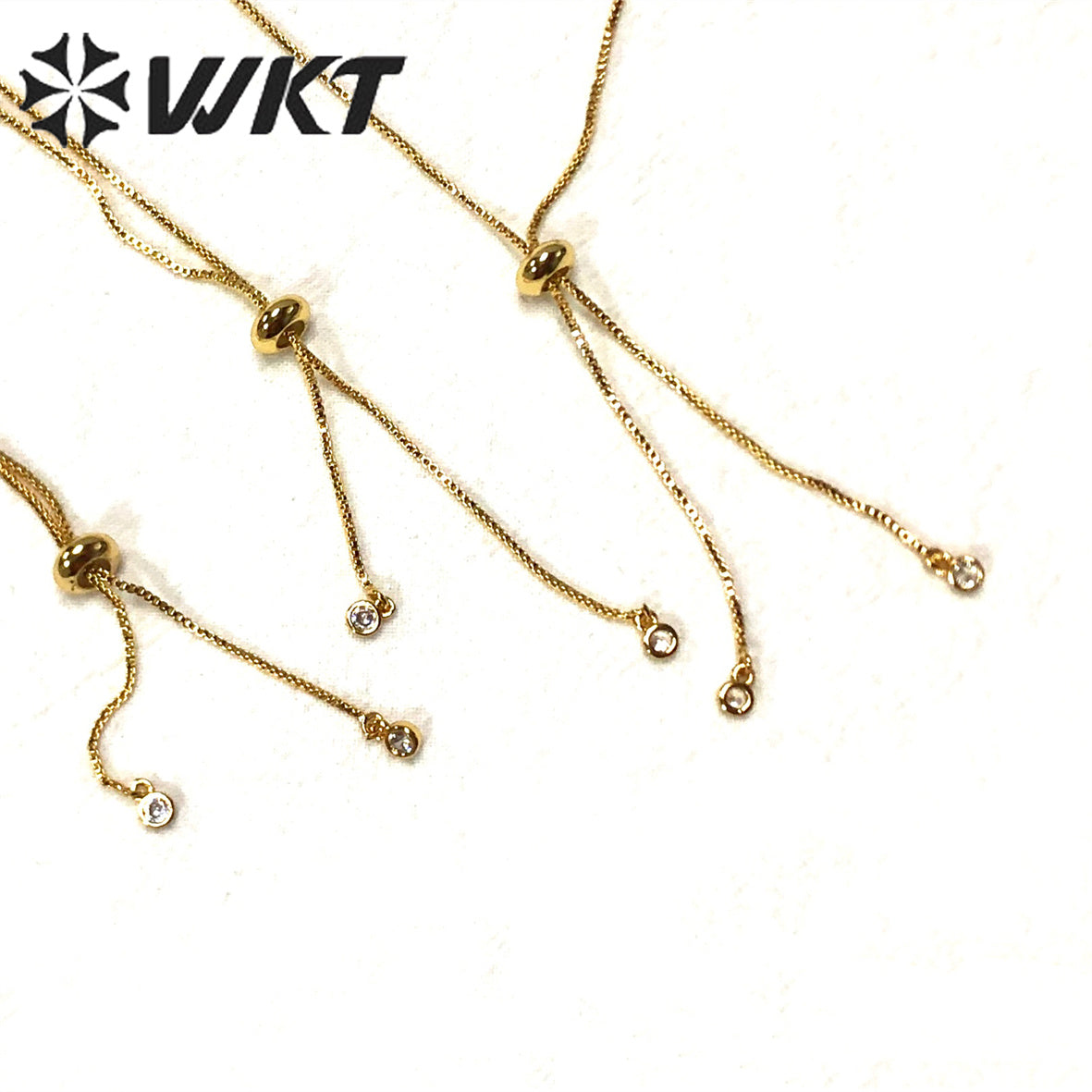 WT-JFN04 Beautiful Touching Jewelry so Colorful Lovely Natural Stone Cubic Zircon Necklace Brilliant Party Dressing for Girl