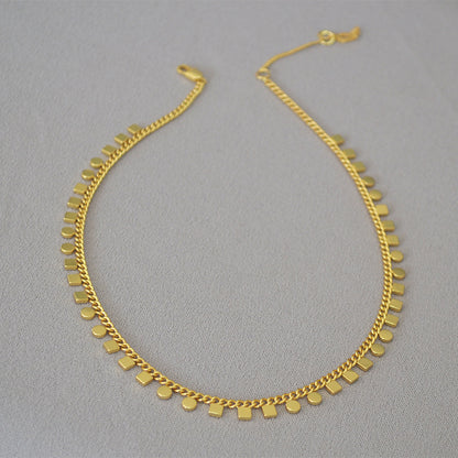 BFN014 Amazing Unique Cool Fashion 18k Morden Gold Plated Welding Chain Necklace Big Statement Charm Simple Metal Necklace