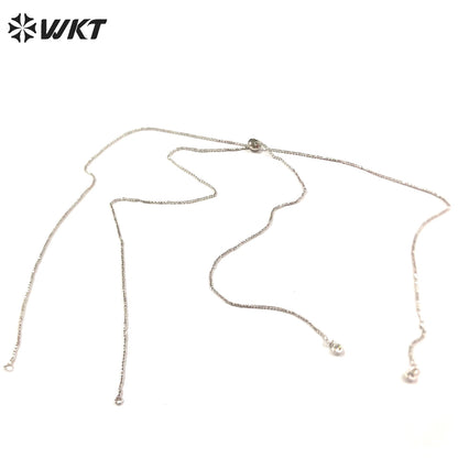 WT-BFN041 30inch Length Gold Chain With 18k Gold Plated Yellow Brass Chain Exquisite and Compact Link Chain for Paty