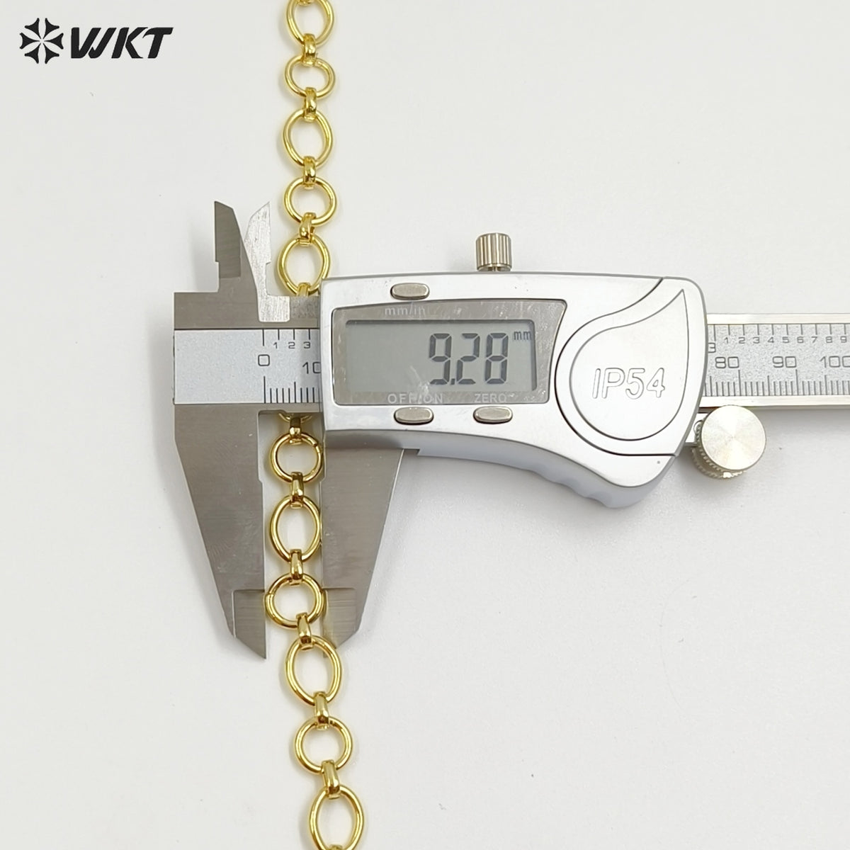 WT-BC252 Hot Style Fashion Resist Tarnished 18K real Gold Plated Big Chunky Link Chain for Necklace
