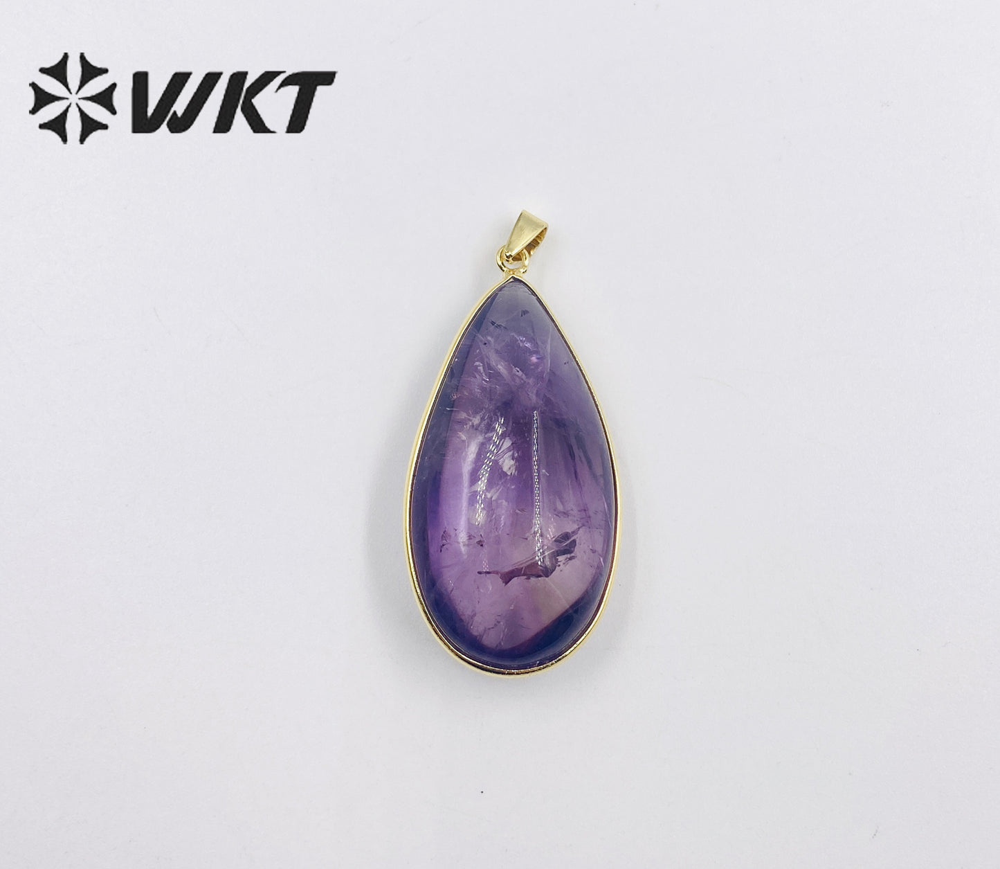 WT-P1910 Hot Sale Classic Natural Stone Healing Transparency Moss Agate Novel Irregular Mysterious Healing Quartz Pendant