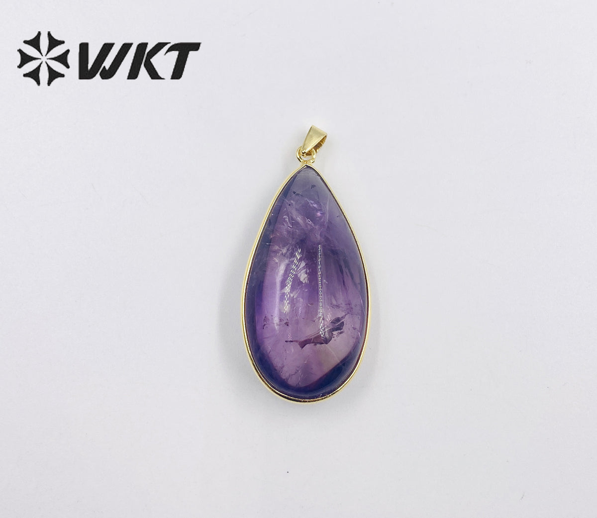 WT-P1910 Hot Sale Classic Natural Stone Healing Transparency Moss Agate Novel Irregular Mysterious Healing Quartz Pendant