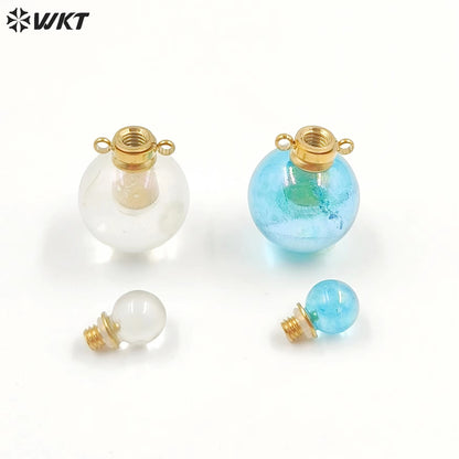 WT-P1930 Fashion Design Trendy New Precious Knife Shaped Colorful Stone Crystal Quartz Perfume Bottle Pendants