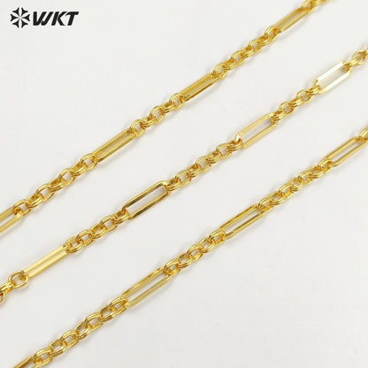 WT-BC231 Europe and the United States Simple Gold Temperament Metal Texture Necklace Hip-hop Cool Style Clavicle Chain