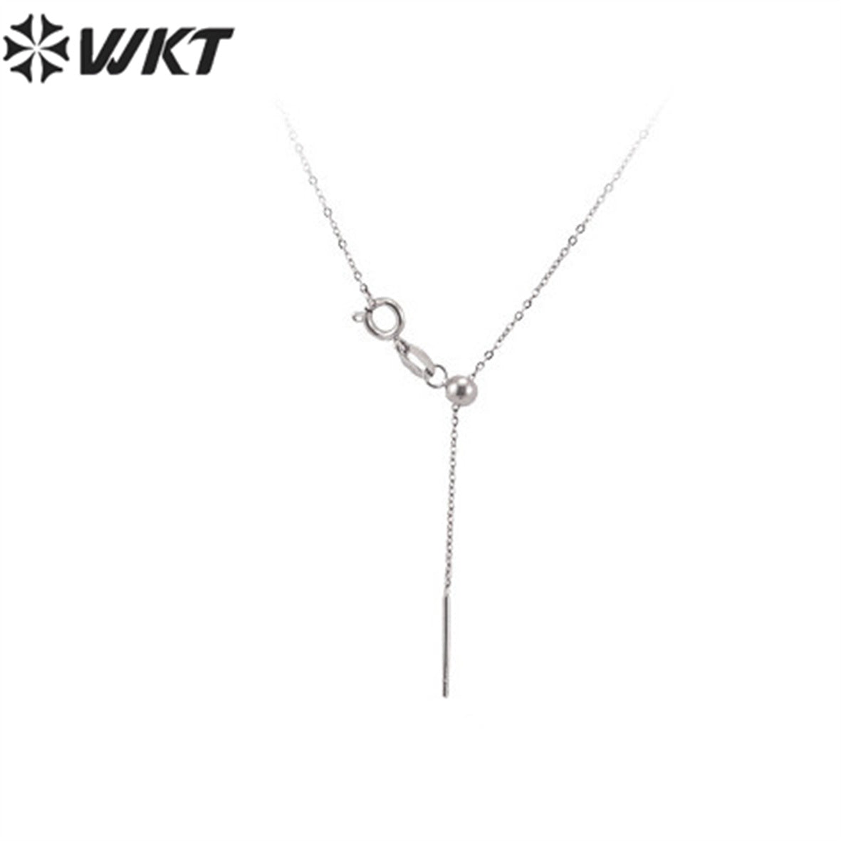 WT-JFN05 Women Resist Tarnishable 30inch Long Gold Plated Adjustable Fix Link Chain Necklace for Jewelry Pendant Chain
