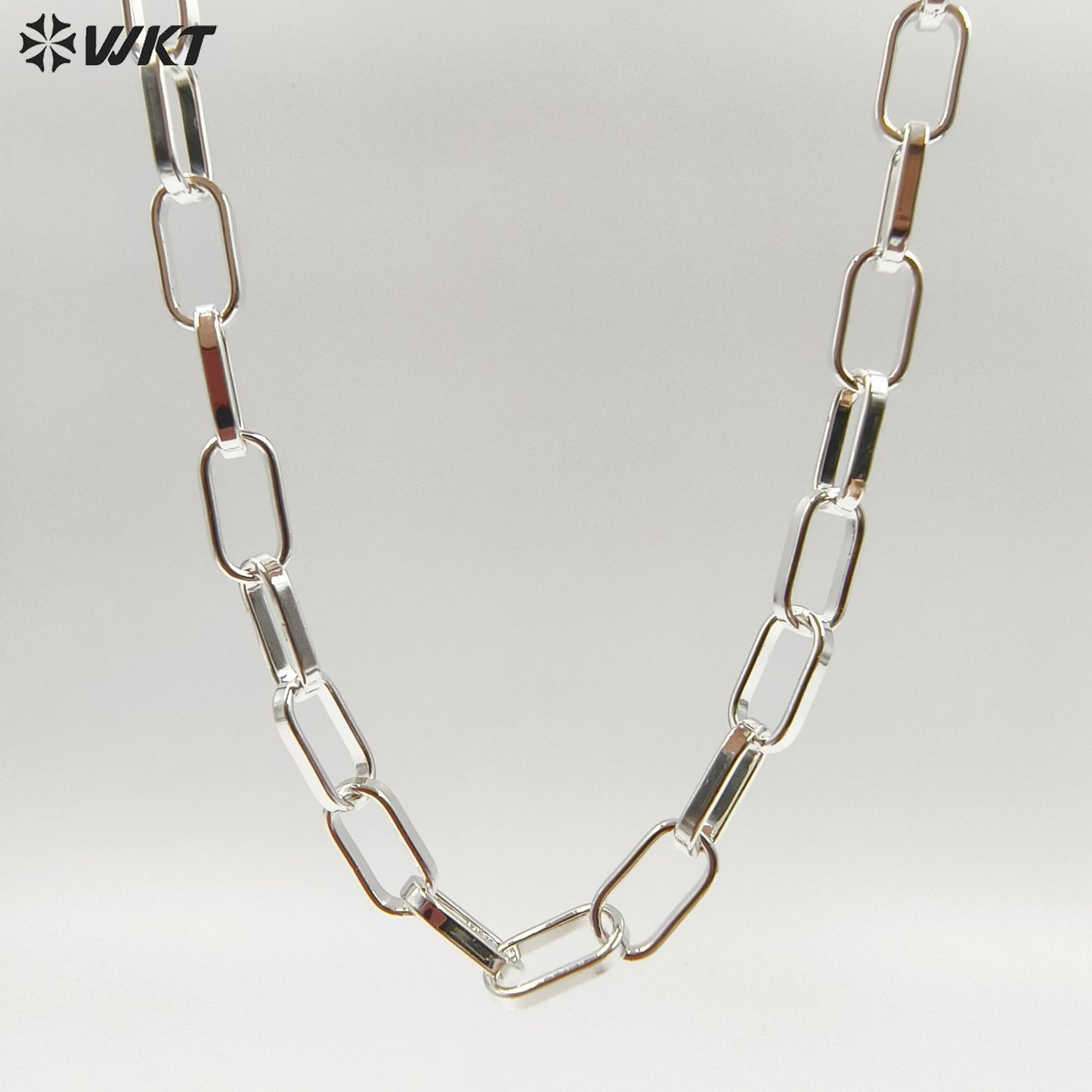 WT-BC178 WKT Women Men Gold Cuban Link Chain For Necklace Bracelet Gold Plated Brass Chain