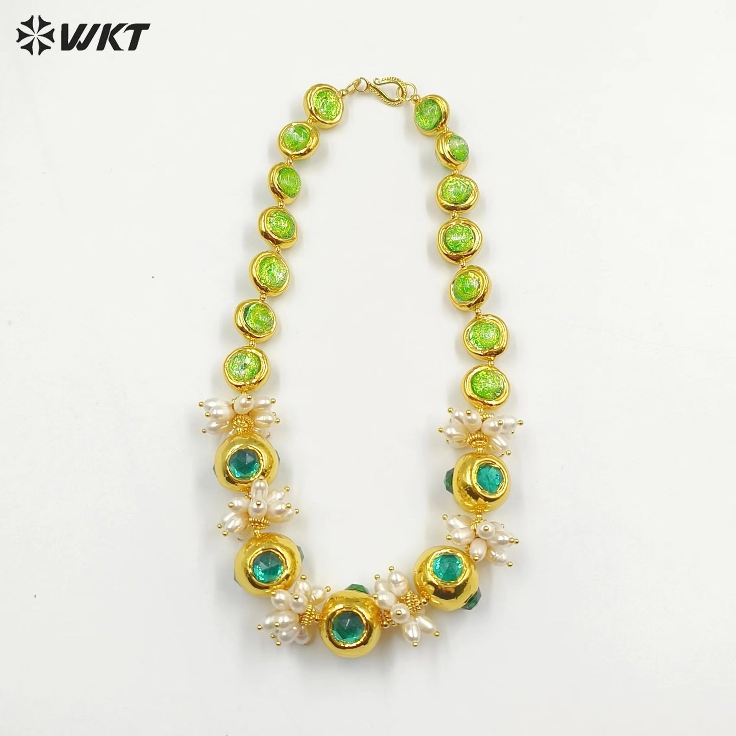 WT-JN251 Wholesale Vintage Style Trendy Natural Freshwater Pearl Gemstone Exquisite High Quality Pendant Necklace