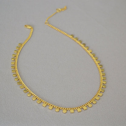 BFN014 Amazing Unique Cool Fashion 18k Morden Gold Plated Welding Chain Necklace Big Statement Charm Simple Metal Necklace