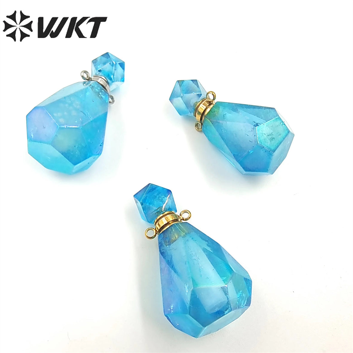 WT-P1786 Lovely Fashion Perfume Bottle Pendant Natural Crystal Exquisite Pendant Women Jewelry Crystal Quartz Pendant