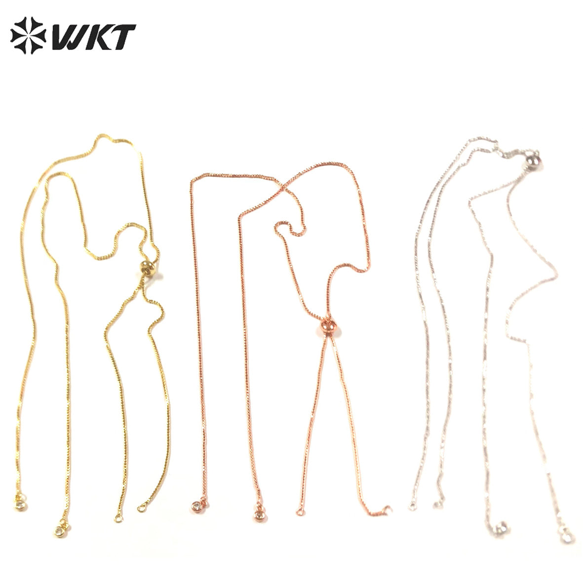 WT-BFN041 30inch Length Gold Chain With 18k Gold Plated Yellow Brass Chain Exquisite and Compact Link Chain for Paty