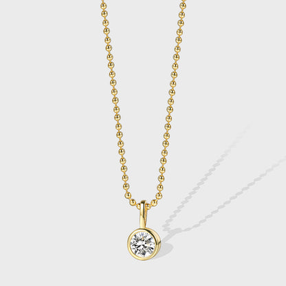 WT-MN1004 Newest Trendy 18K Gold Plated Cubic Zircon Heart Round Little Pendant Necklace As Women Elegant Jewelry Accessory
