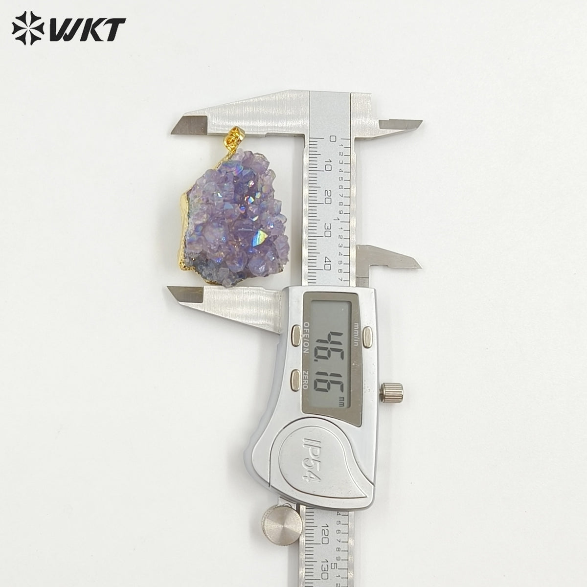 WT-P972 Exclusive Flame Angel Amethyst Pendant Angel Stone,natural Amethyst Pendant with Flame Angel Charm Amethyst Wholesale