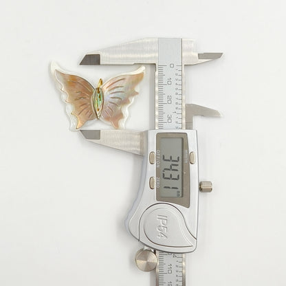 WT-JP465 Wholesale Colorful Double Layers Natural Shell Butterfly Shape Gold Pendant For Girls Fashion Jewelry Accessory