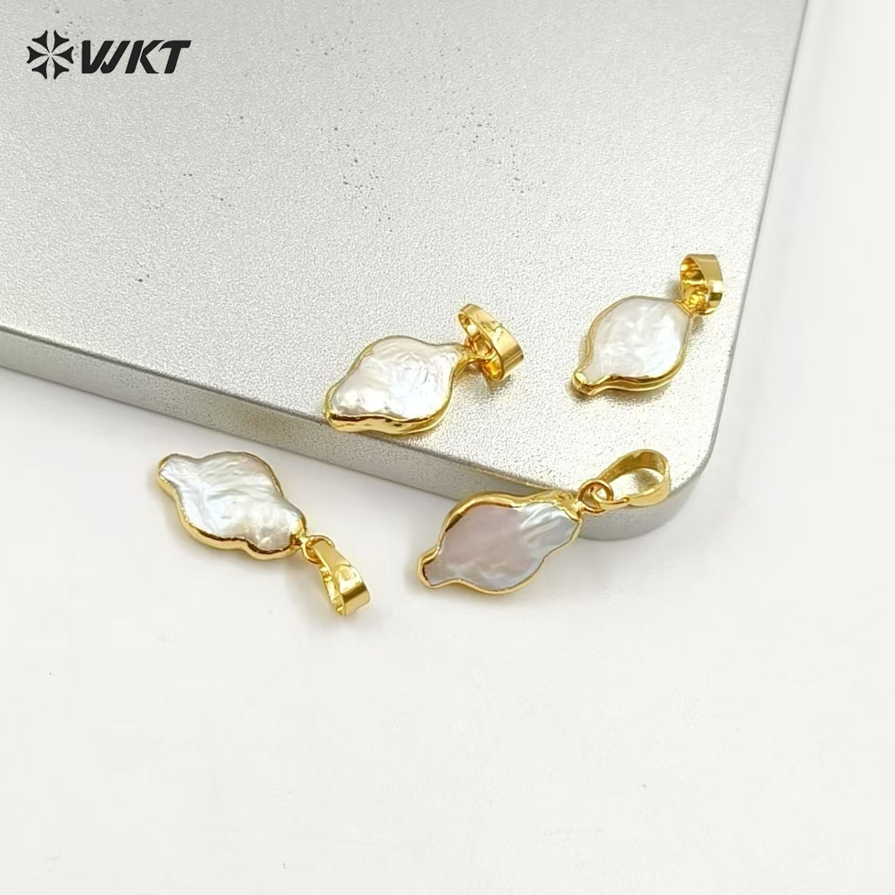WT-P971 Fashion Rhombus Pearl Pendant for Jewelry Making,Natural Pearl Pendant in Rhombus Shape in High Quality Pearl Jewelry