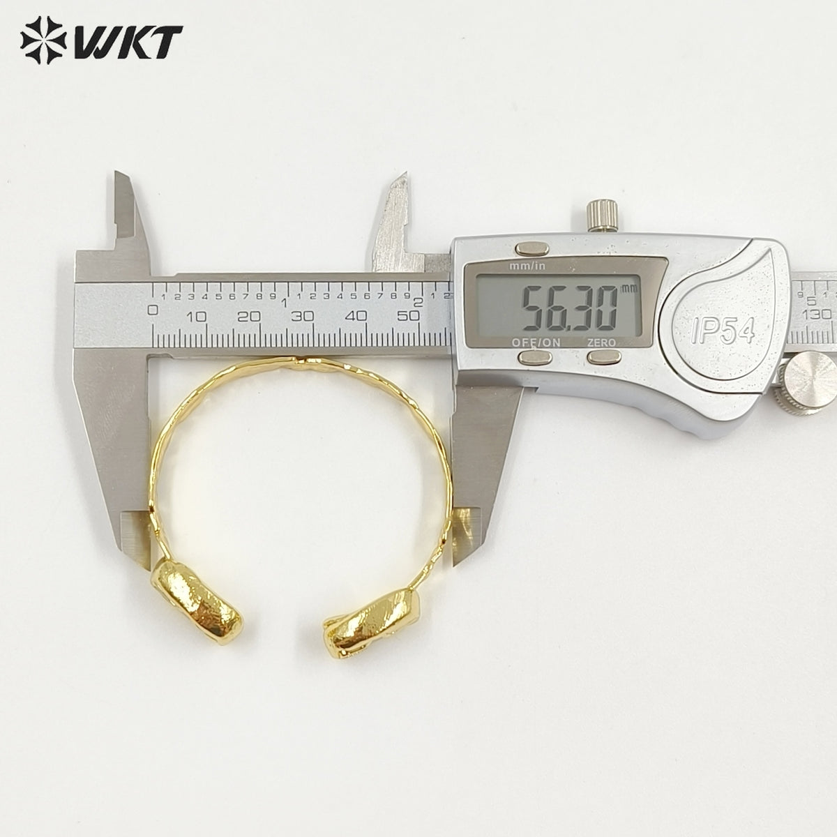 MPB106 Amazing Christian Religious Double Cross Natural MOP Set 18K Gold Plated Metal Bangle In Adjustable