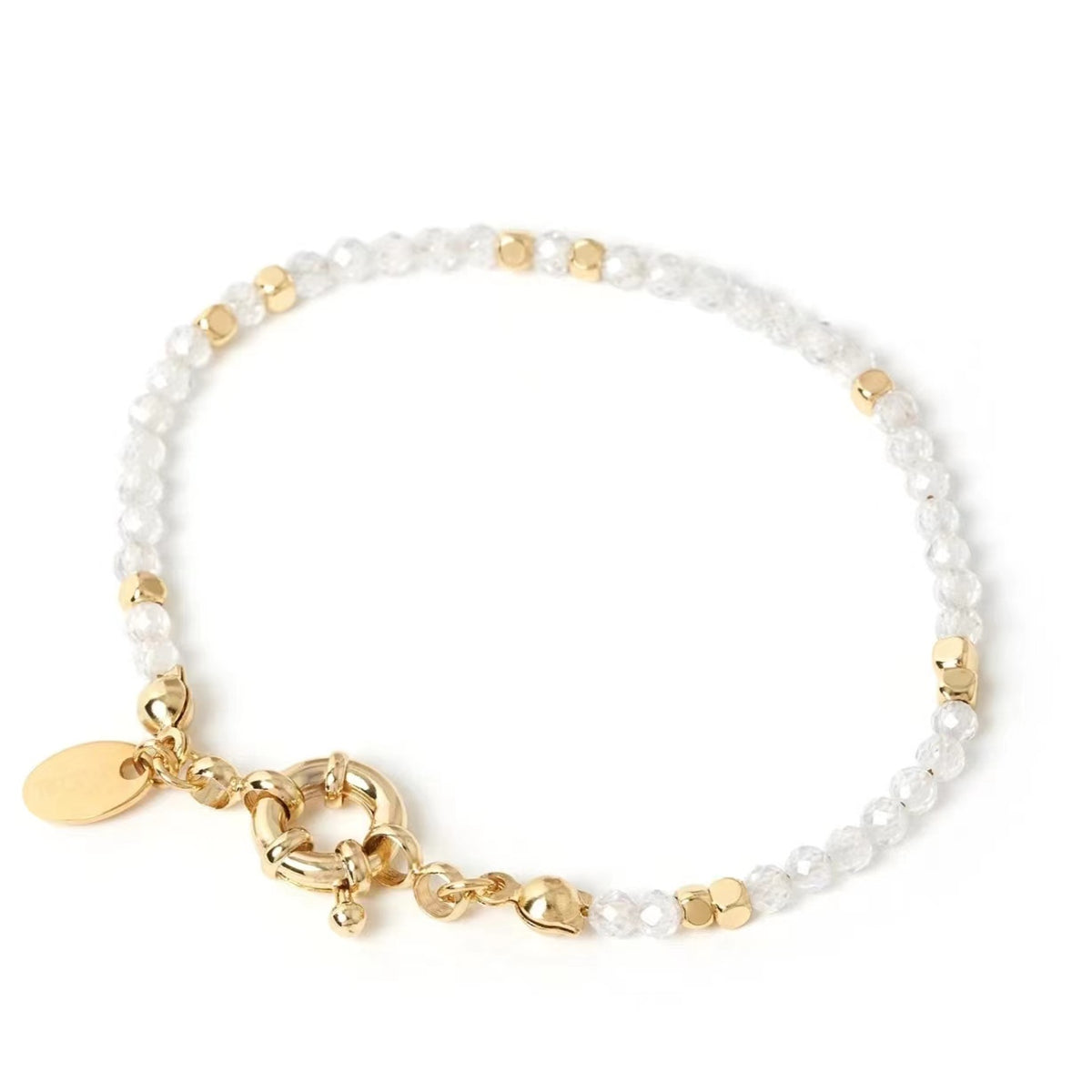 WT-B638 WKT Lovely Fashion Design Trendy Gift for Women Gemstone 6.5inch Long Natural Colorful Gemstone Bracelets