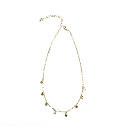 WT-BFN028 WKT Popular Trendy Fashion Sexy Choker Necklace for Women Shiny Cubic Zircon Luxury Necklace Jewelry Gift