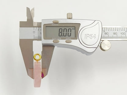 WT-P2058 Exclusive Design Zircon And Natural Gemstones Gourd Shape Pendants For Female Handmade Necklace DIY Accessory