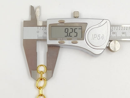 WT-BC266 Popular Trendy Gold Electroplated Yellow Brass Round Thick Metal Chain For Simple Necklace Bracelet DIY Design