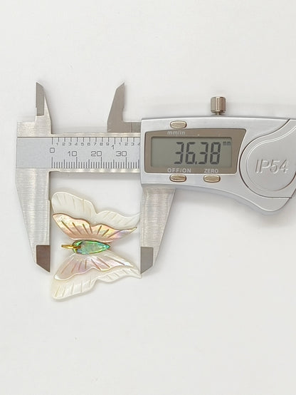 WT-JP466 Beautiful Vaious Designs Natural Shell Butterfly Shape Girl Gold Pendants For Lovely Handmade Necklace Findings