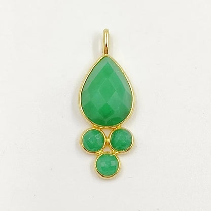 WT-P1944 Amazing Multi Colorful Natural Gemstone Made Pearl Drop 18k Gold Bezel Setting Stone Jewelry Pendant in Kinds of Colors
