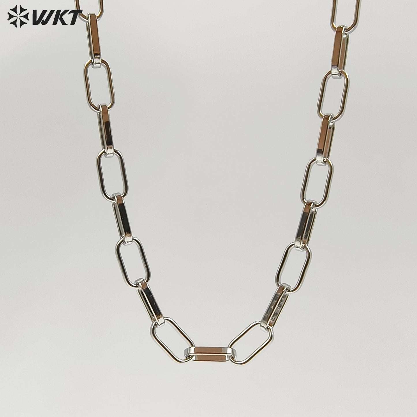 WT-BC178 WKT Women Men Gold Cuban Link Chain For Necklace Bracelet Gold Plated Brass Chain