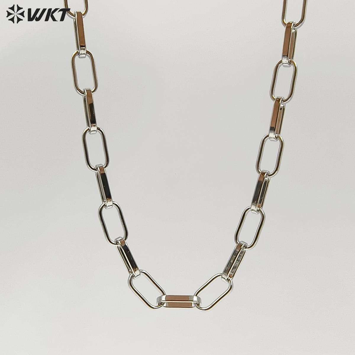 WT-BC178 WKT Women Men Gold Cuban Link Chain For Necklace Bracelet Gold Plated Brass Chain