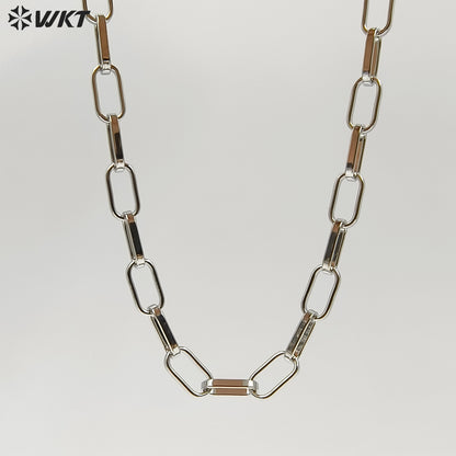 WT-BC178 WKT Women Men Gold Cuban Link Chain For Necklace Bracelet Gold Plated Brass Chain