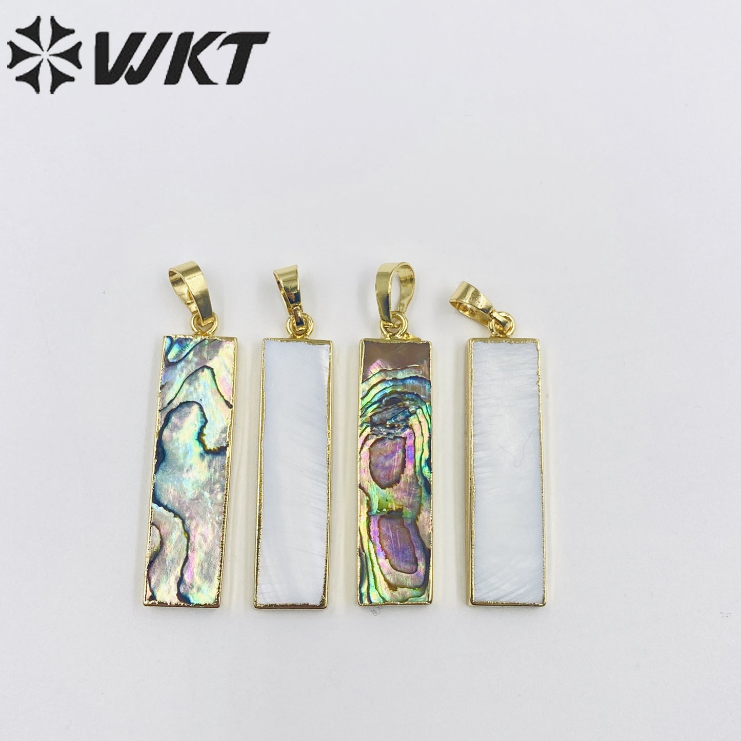 WT-P1165 Wholesale Hot Sale High Quality Vintage Pendant Natural Abalone Gemstone Pendant Accessory for Necklace