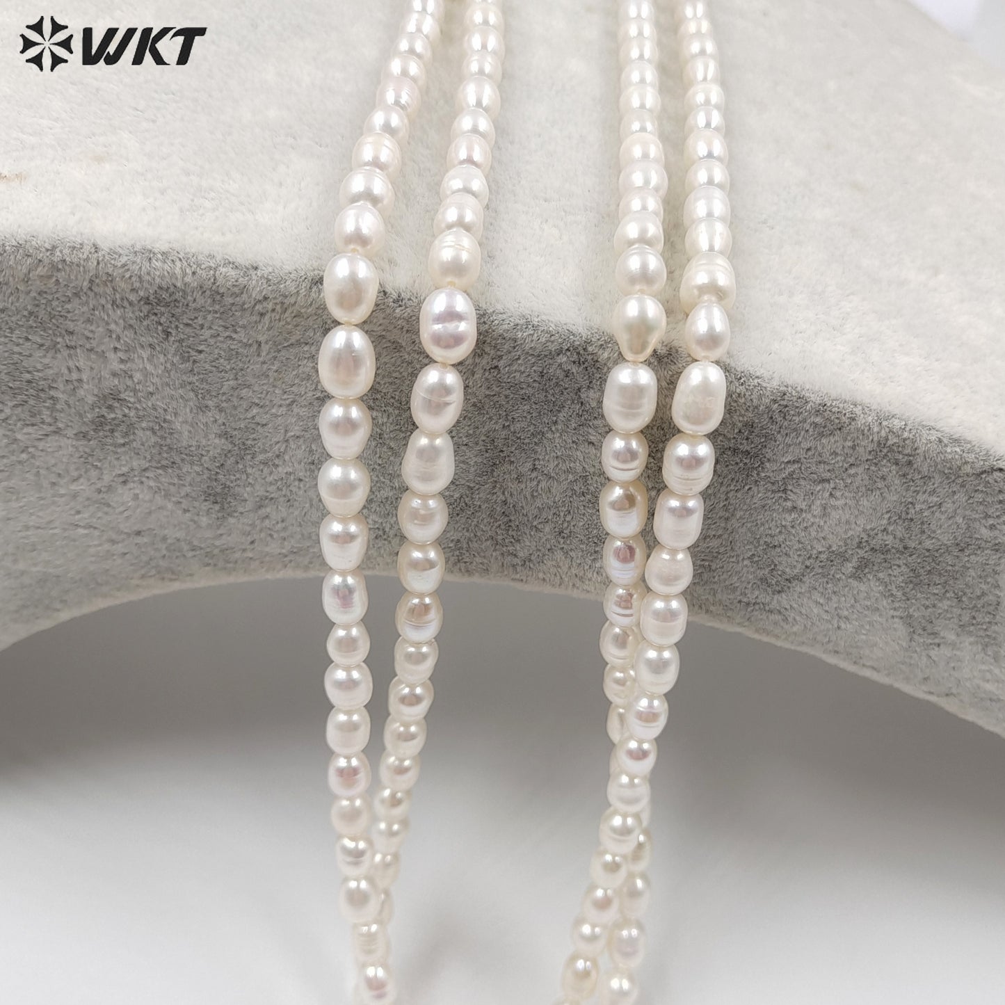 WT-JN245 Wholesale Vintage Freshwater Pearl Elegant 24 Inch 18k Chain Gold Plated Exquisite High Quality Necklace