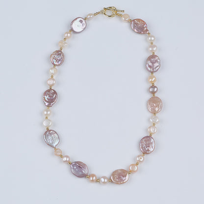 WT-JN276 Amazing Gorgeous Natural Colorful Brightly High Quality Freshwater Pearl Necklace and Bracelet Jewelry Set