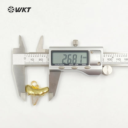 WT-P858 Crescent Fashion Pendant Bone Shaped 18k Gold Plating Pendant Wholesale Amazing Crescent Pendant