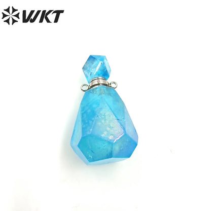 WT-P1786 Lovely Fashion Perfume Bottle Pendant Natural Crystal Exquisite Pendant Women Jewelry Crystal Quartz Pendant